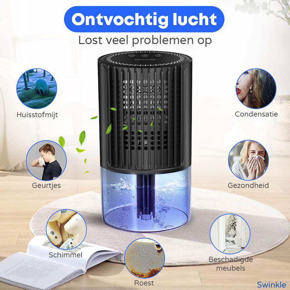 Luchtontvochtiger - Ontvochtigt tot 350ML per Dag