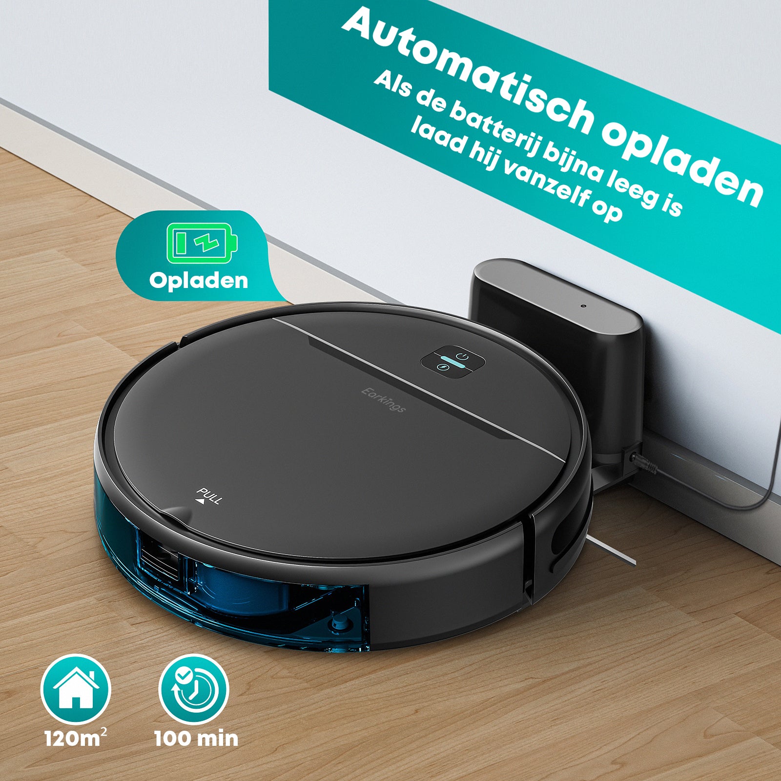 Robotstofzuiger met Dweilfunctie - SMART Robotstofzuiger met Laadstation