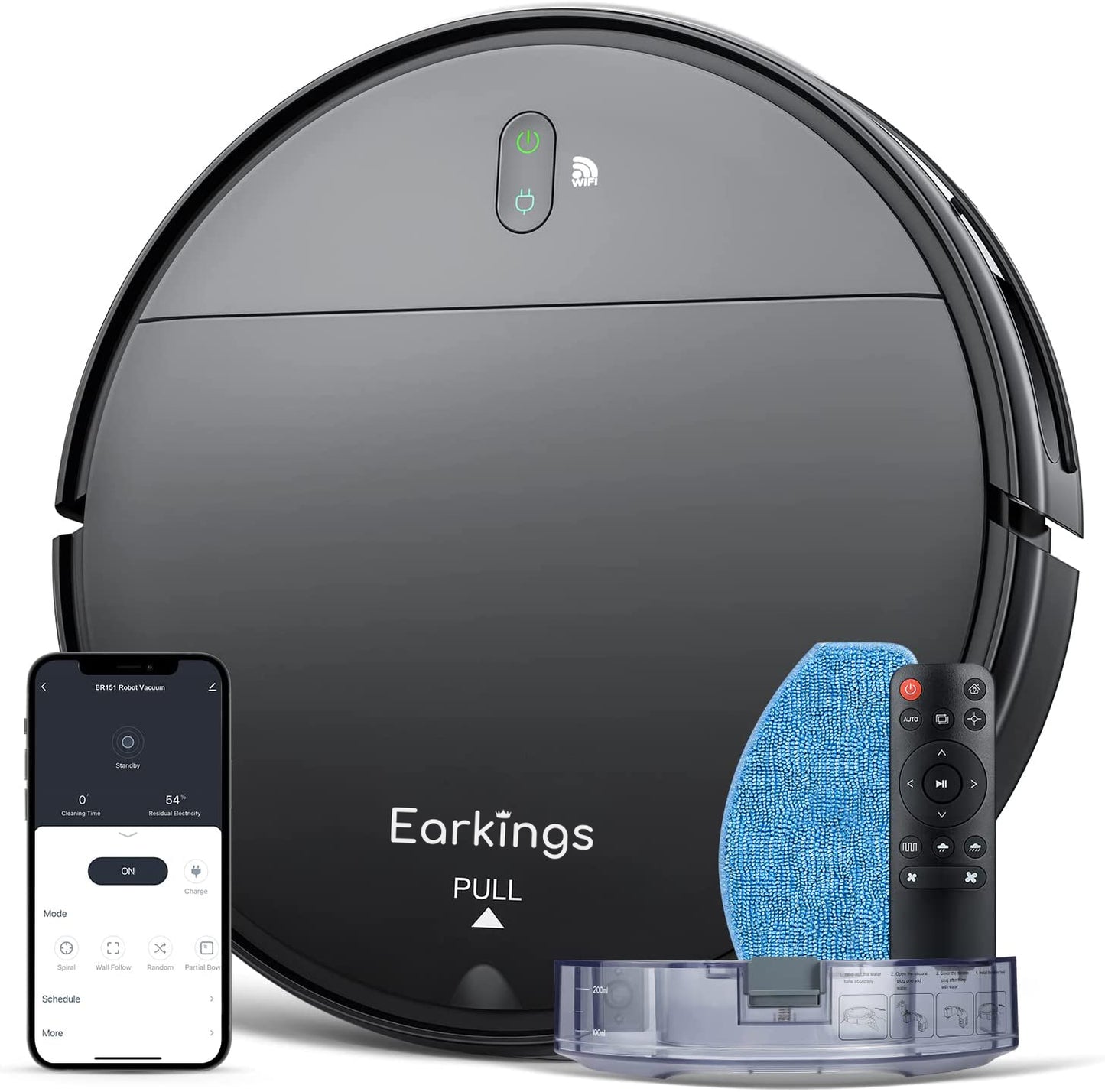 Robotstofzuiger met Dweilfunctie - SMART Robotstofzuiger met Laadstation