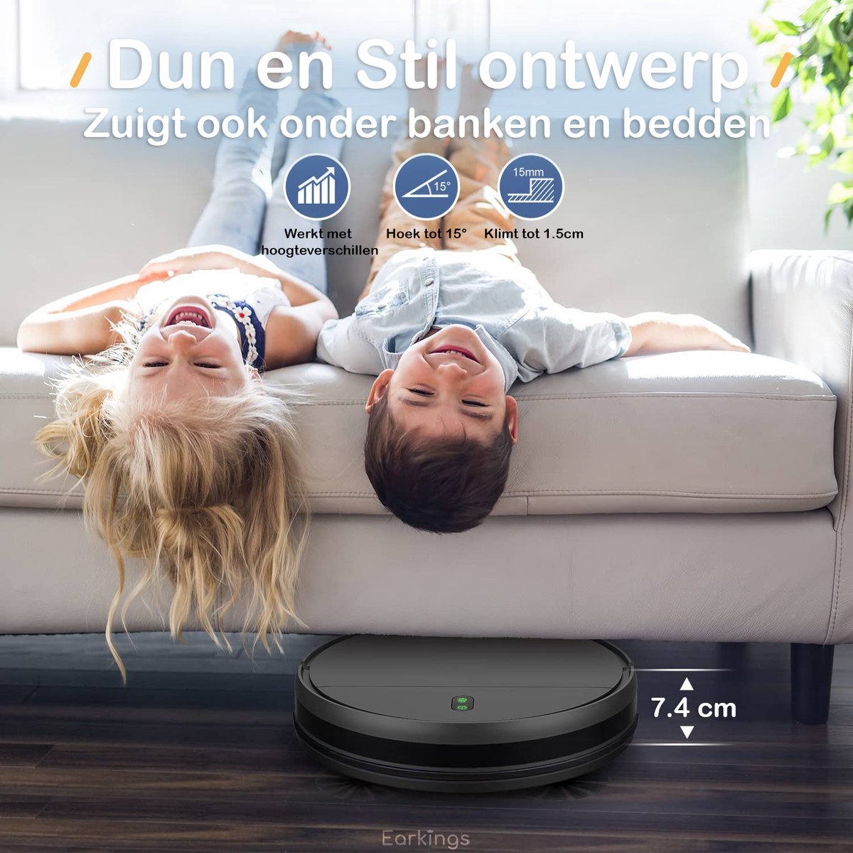 Robotstofzuiger met Dweilfunctie - SMART Robotstofzuiger met Laadstation