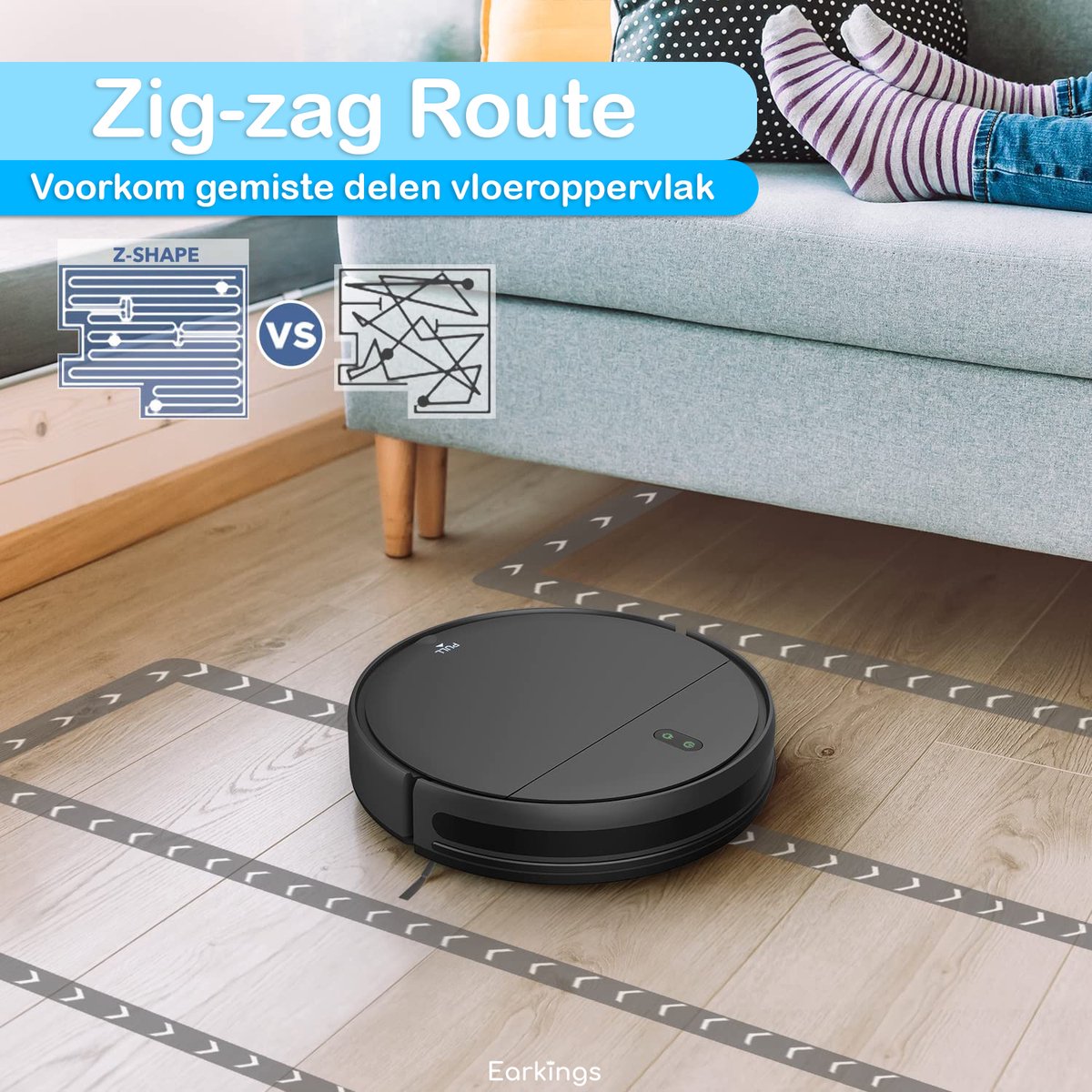 Robotstofzuiger met Dweilfunctie - SMART Robotstofzuiger met Laadstation