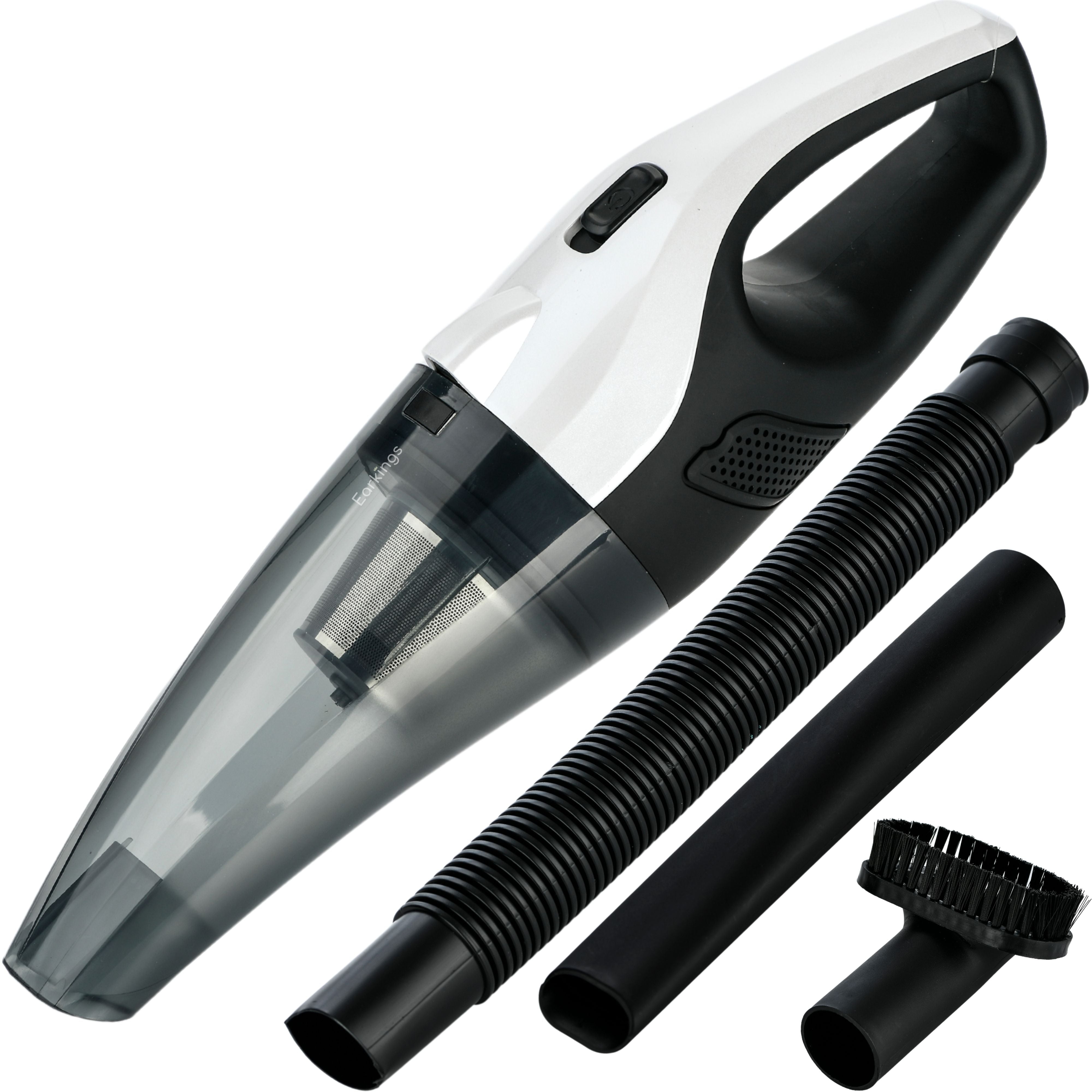 Aspirateur à main sans fil, 3 accessoires, 8 kPa, blanc